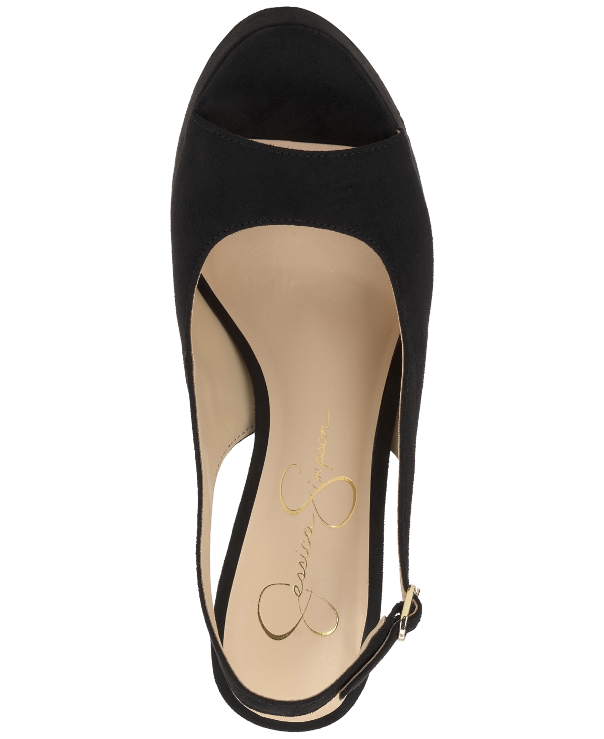 Jessica Simpson Women's Sibilla Slingback Platform Stiletto Pumps In Black Nubuck