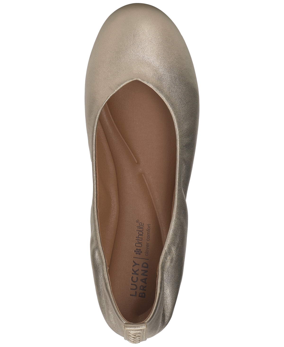 Shop Lucky Brand Women's Emmielou Ballet Flats In Constellation Gold