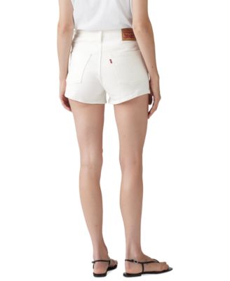 Women's 501 Button Fly Cotton High-Rise Denim Shorts