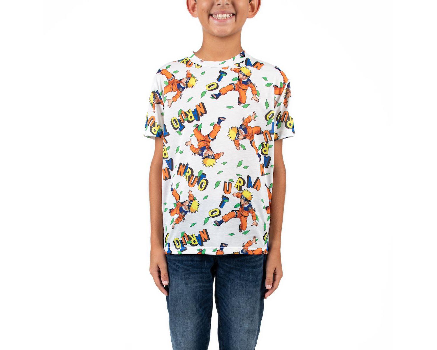 Little Boys Uzumaki Crew Neck Short Sleeve 4pk Tees-Small