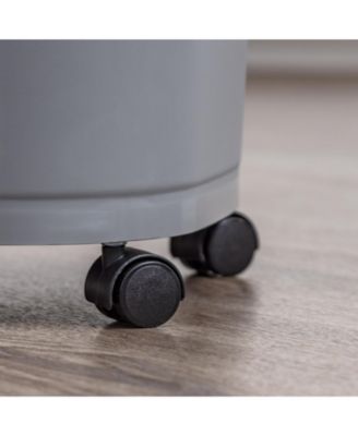 25 lbs Premium Airtight Dog Food Storage Container, Gray