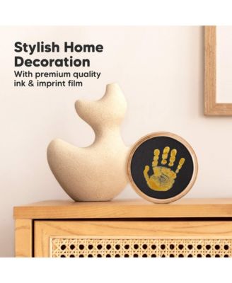 2pk Round Inkless Ink Pad for Baby Hand and Footprint Kit, Clean Touch Dog Paw, Dog Nose Print Kit, Baby & Pet Safe