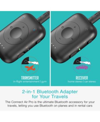 Connect Air Pro Wireless Audio Transmitter & Receiver for In-Flight Audio, Car Stereos, & More