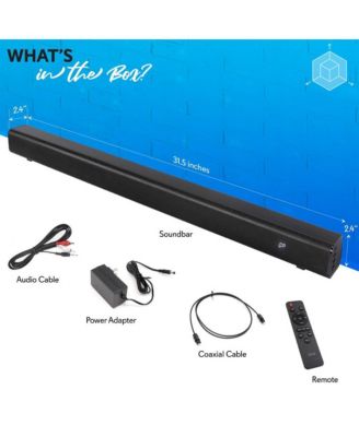 32   Convertible Soundbar Speaker, Bluetooth, Remote Control