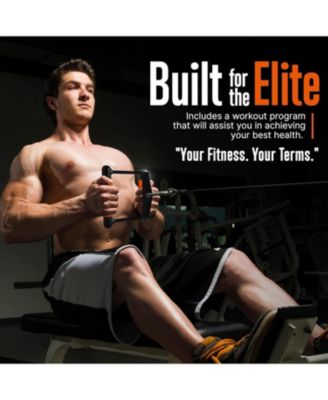 Double D Row Handle Cable Attachment with Non-Slip Grip