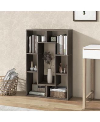 7-Cube Geometric Bookshelf Modern Decorative Open Bookcase