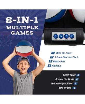 Dual Shot Basketball Arcade Game with 8 Game Modes and 4 Balls