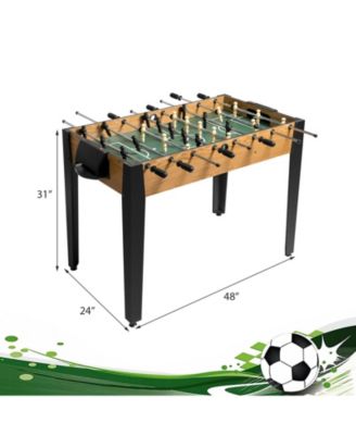 48" Competition Sized Home Recreation Wooden Foosball Table