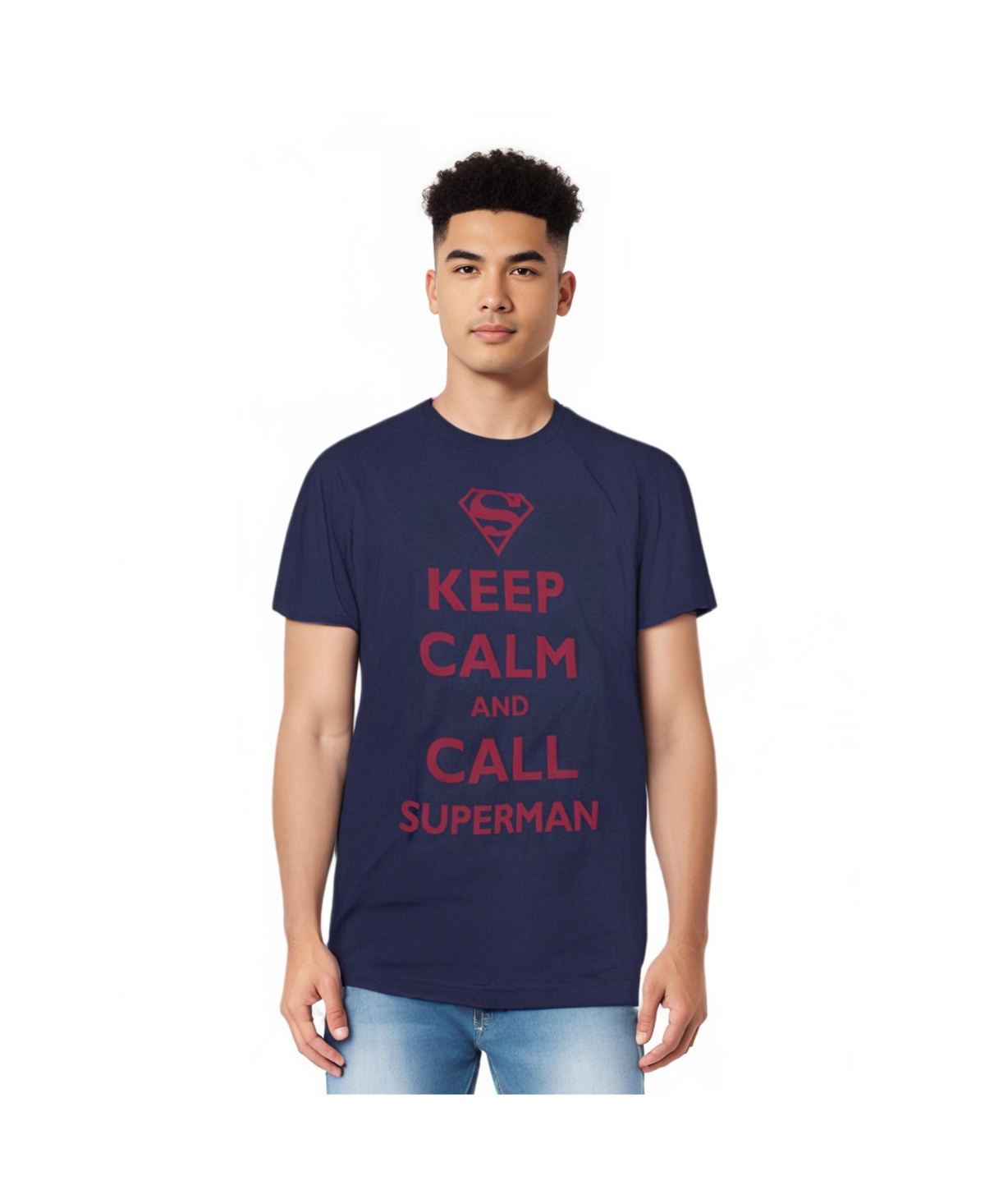 Mens Call Short Sleeve Adult Tee / T-Shirt - Navy