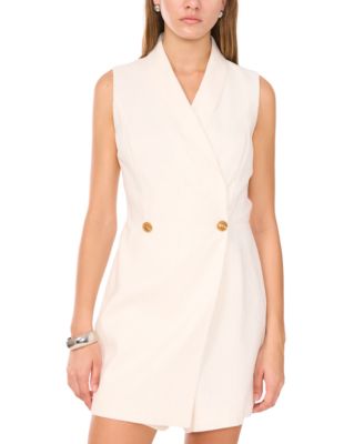 1.STATE - Women's Double-Breasted Sleeveless Romper