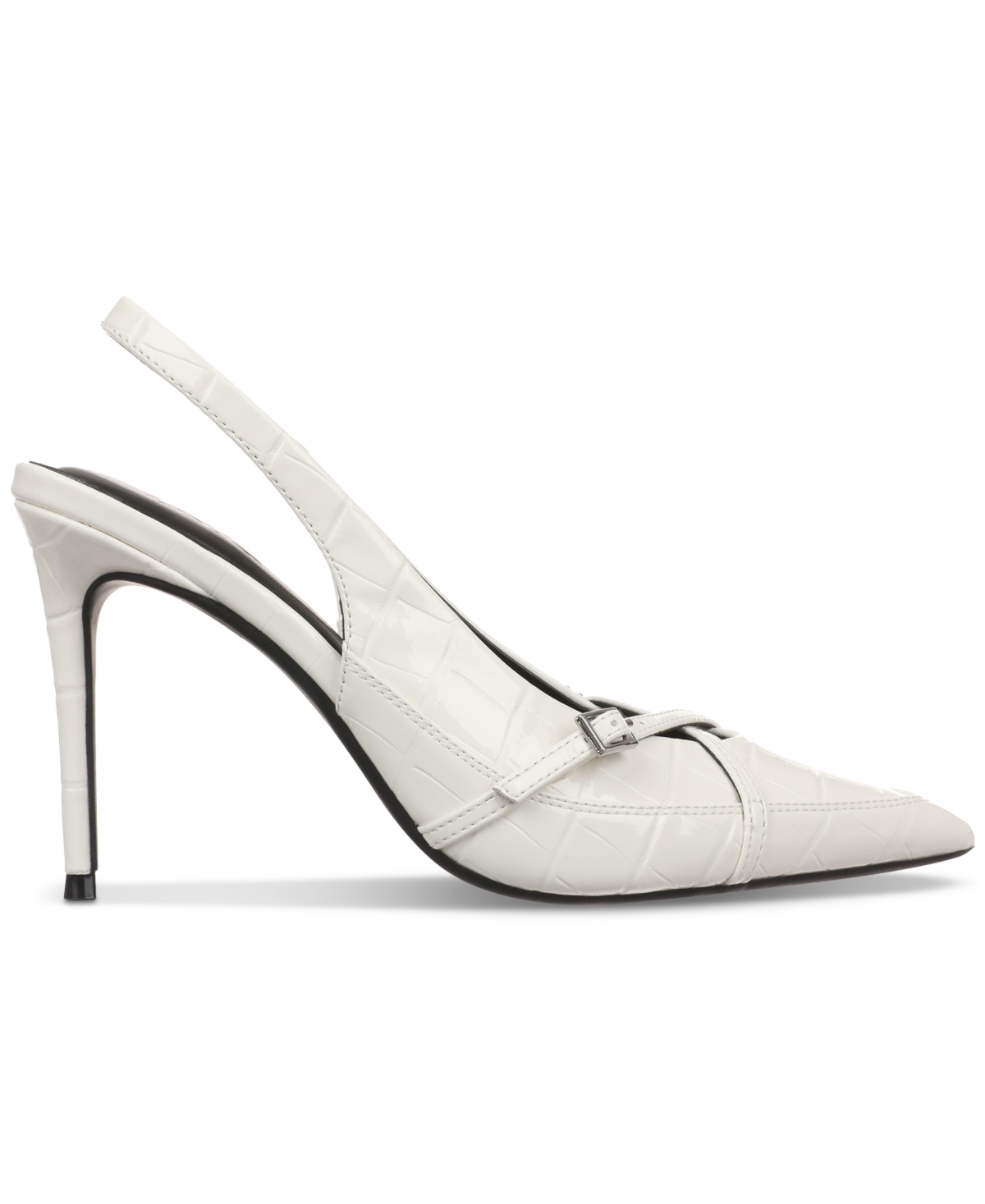 Inc International Concepts Women's Haallo Slingback Pumps, Exclusively At Macy's In White Croc Patent