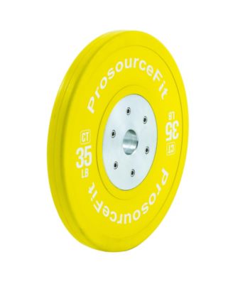 Color Training Bumper Plate 35 lb, Yellow
