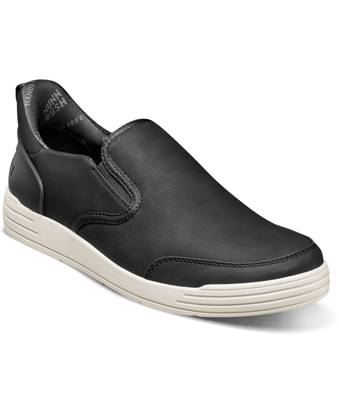 Мужские кроссовки Nunn Bush Kore City Walk EZ Moc Toe Slip On, цвет: Чёрный — фото 1
