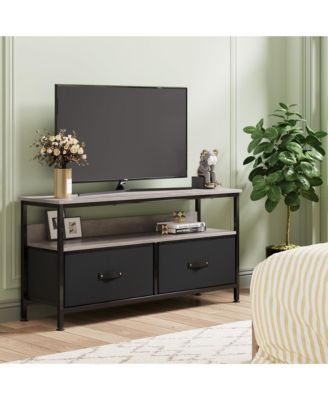 Dresser Tv Stand 50 Inch Entertainment Center with Storage Tv Stand for Bedroom Small Tv Stand Dresser with Drawers and Shelves, Tv & Media Console Table Furniture for Living Room