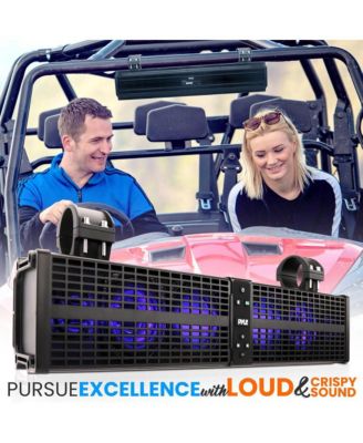24" Powered ATV/UTV Soundbar System with Bluetooth & LED Lights