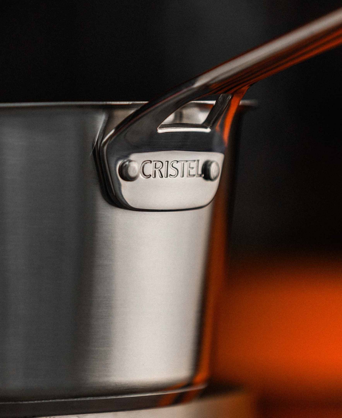 Cristel 3 Pc Stainless Steel Saucepans With Lids Set In No Color