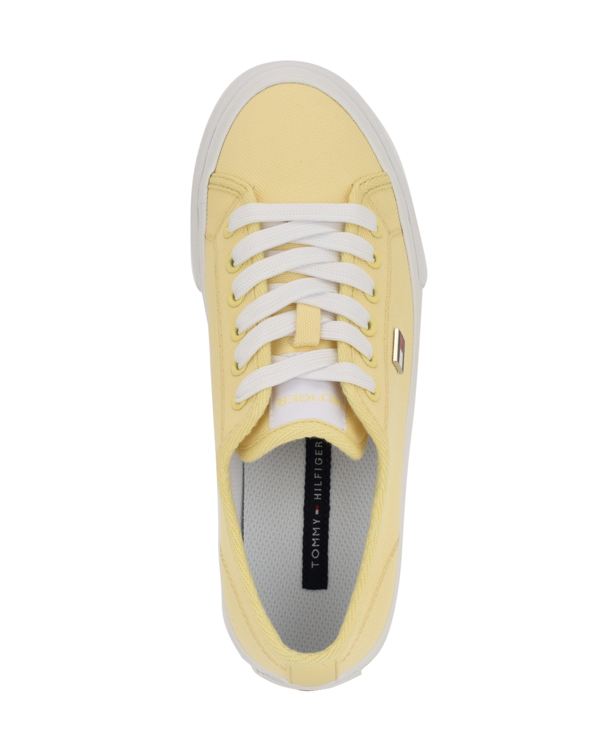 Tommy Hilfiger Women's Aressa Flag Lace-up Sneakers In Yellow
