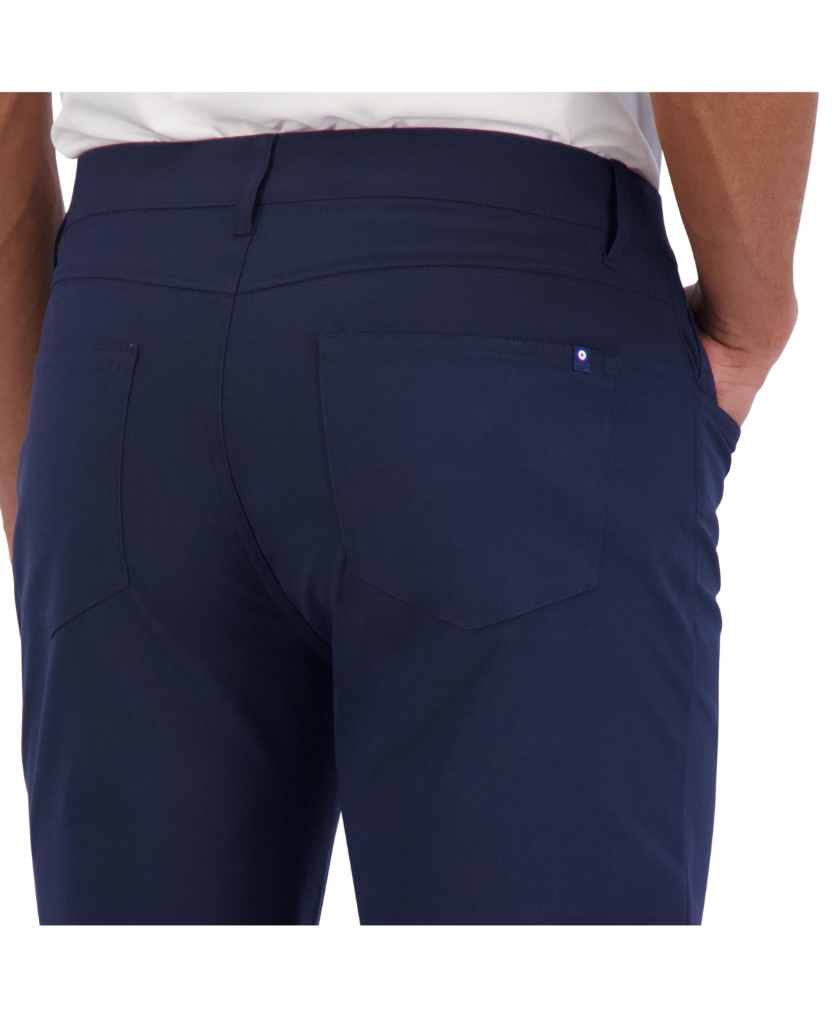Ben Sherman Solid 4-way-stretch Tech Golf Pants In Navy