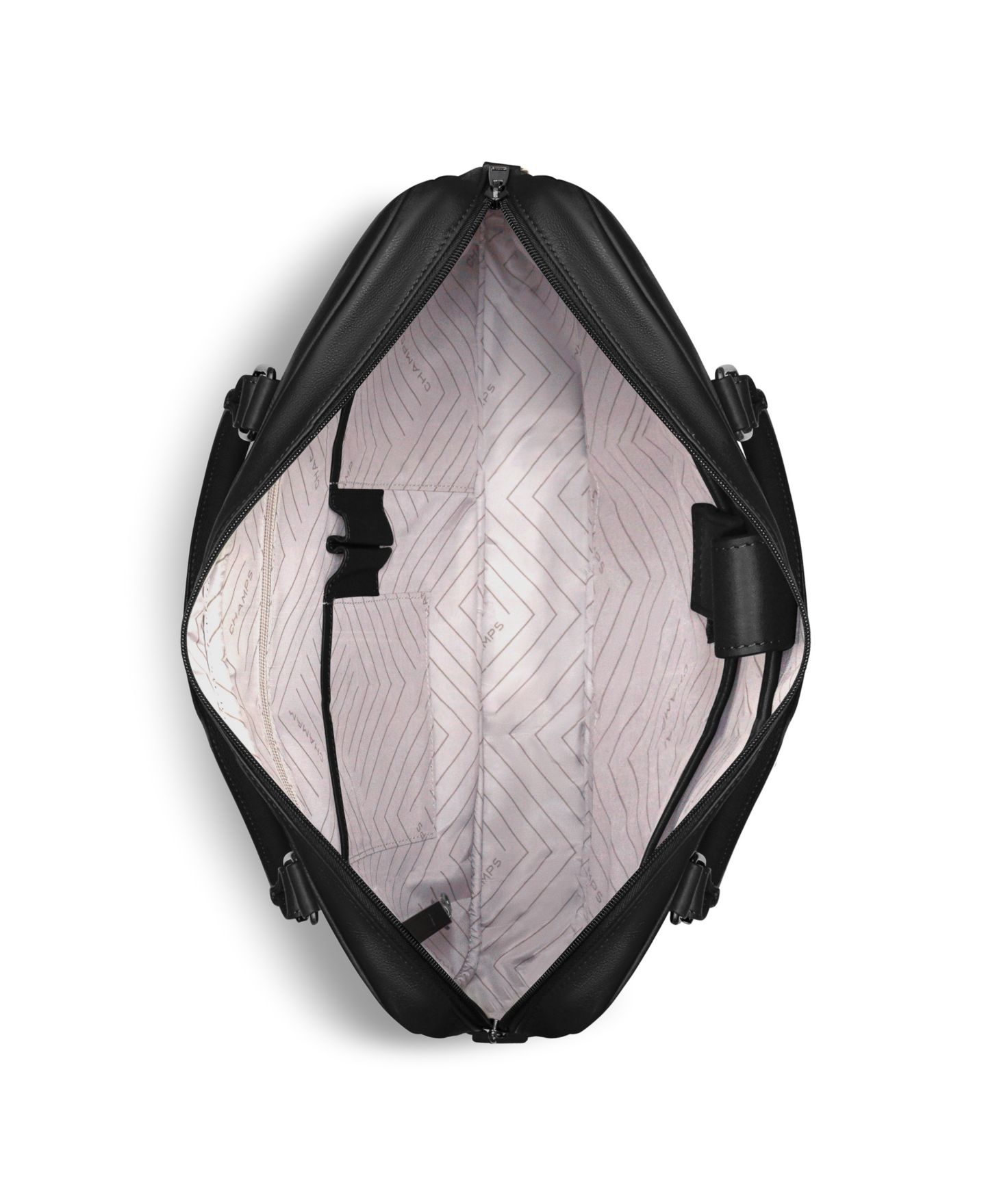 Кожаный тонкий портфель Champs Onyx Collection, цвет: Чёрный — фото 6