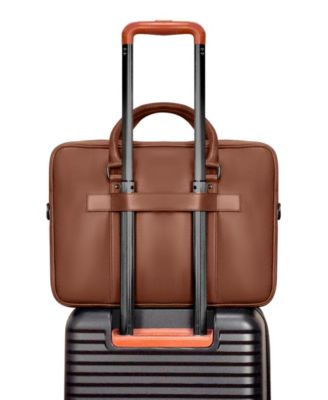 Onyx Collection Leather Slim Briefcase