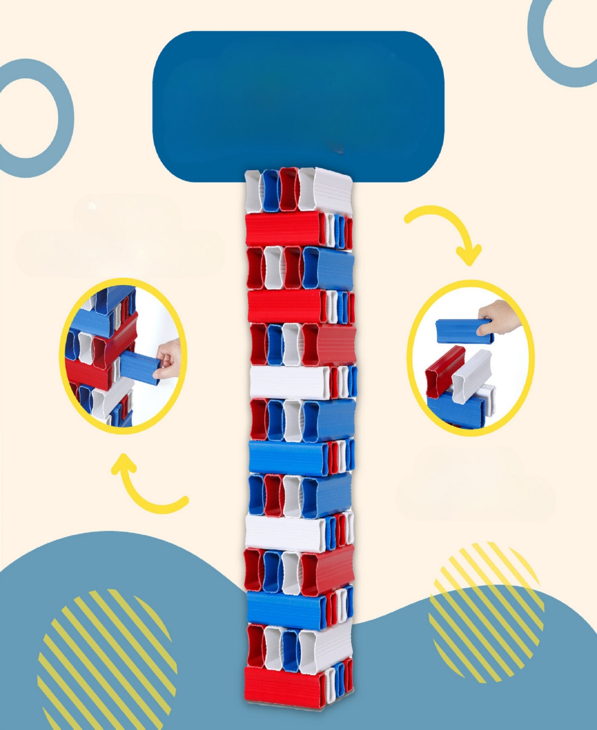 E-jet Games Jumbo Tumble Tower Game In Multi Color