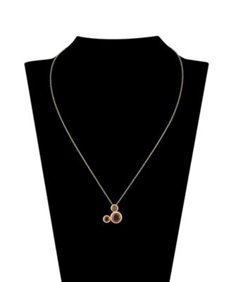 Cubic Zirconia Mickey Mouse Dream Birthstone Pendant Necklace