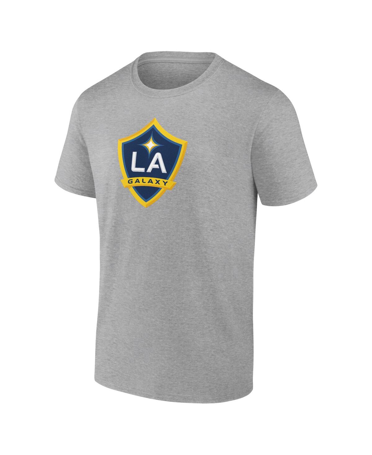 Fanatics Men's Steel Los Angeles Galaxy Logo T-shirt In Steel