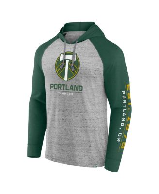 Men's Steel Portland Timbers Deflection Raglan Pullover Hoodie