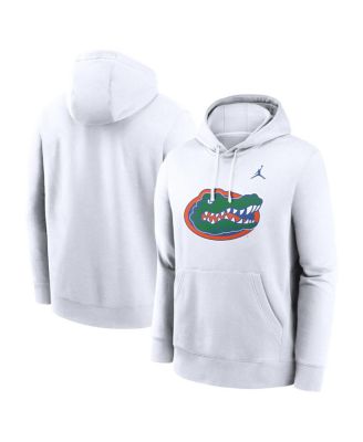 Jordan - Men's White Florida Gators Primetime Evergreen Club Fleece Pullover Hoodie