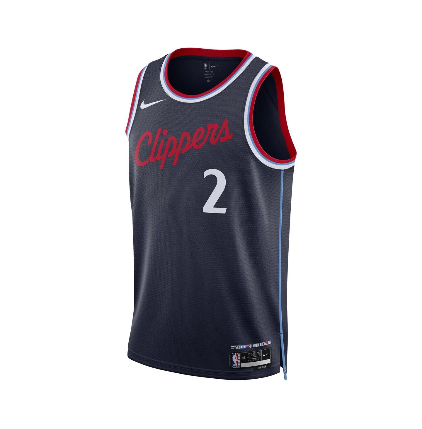 Топ Nike Kawhi Leonard Navy LA Clippers 2024/25 Swingman Jersey - Icon Edition — фото 3