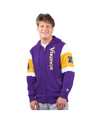 Starter - Men's Purple Minnesota Vikings Extreme Full-Zip Hoodie