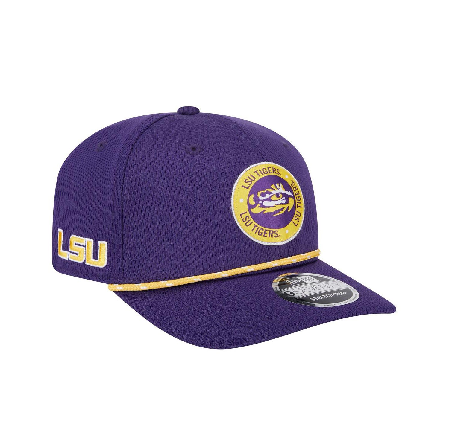 Men's Purple LSU Tigers COOLERA 9SEVENTY Rope Stretch-Snap Hat