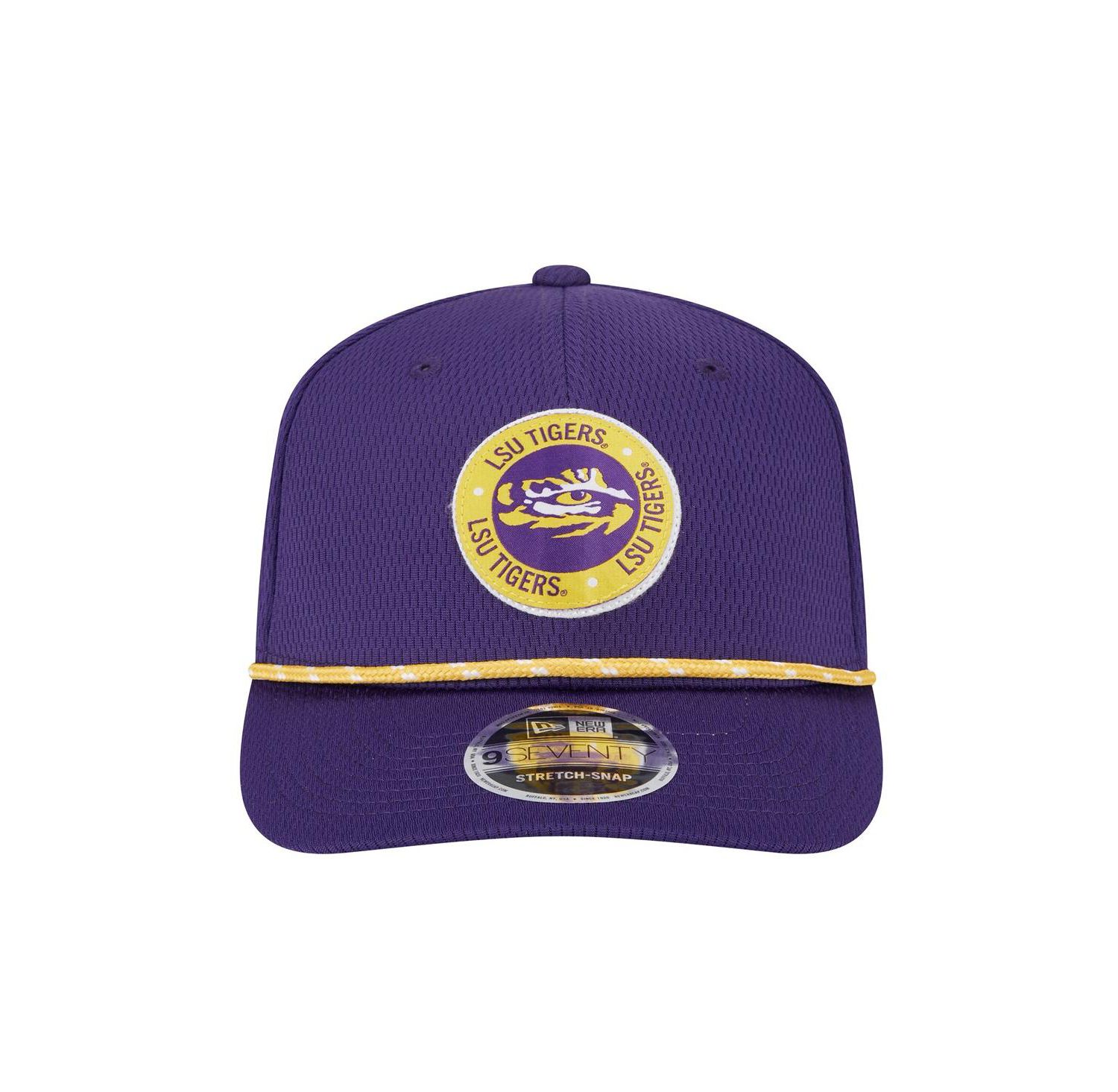 Men's Purple LSU Tigers COOLERA 9SEVENTY Rope Stretch-Snap Hat