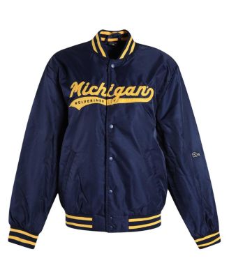 Women's Navy Michigan Wolverines A-Game Varsity Full-Snap Jacket