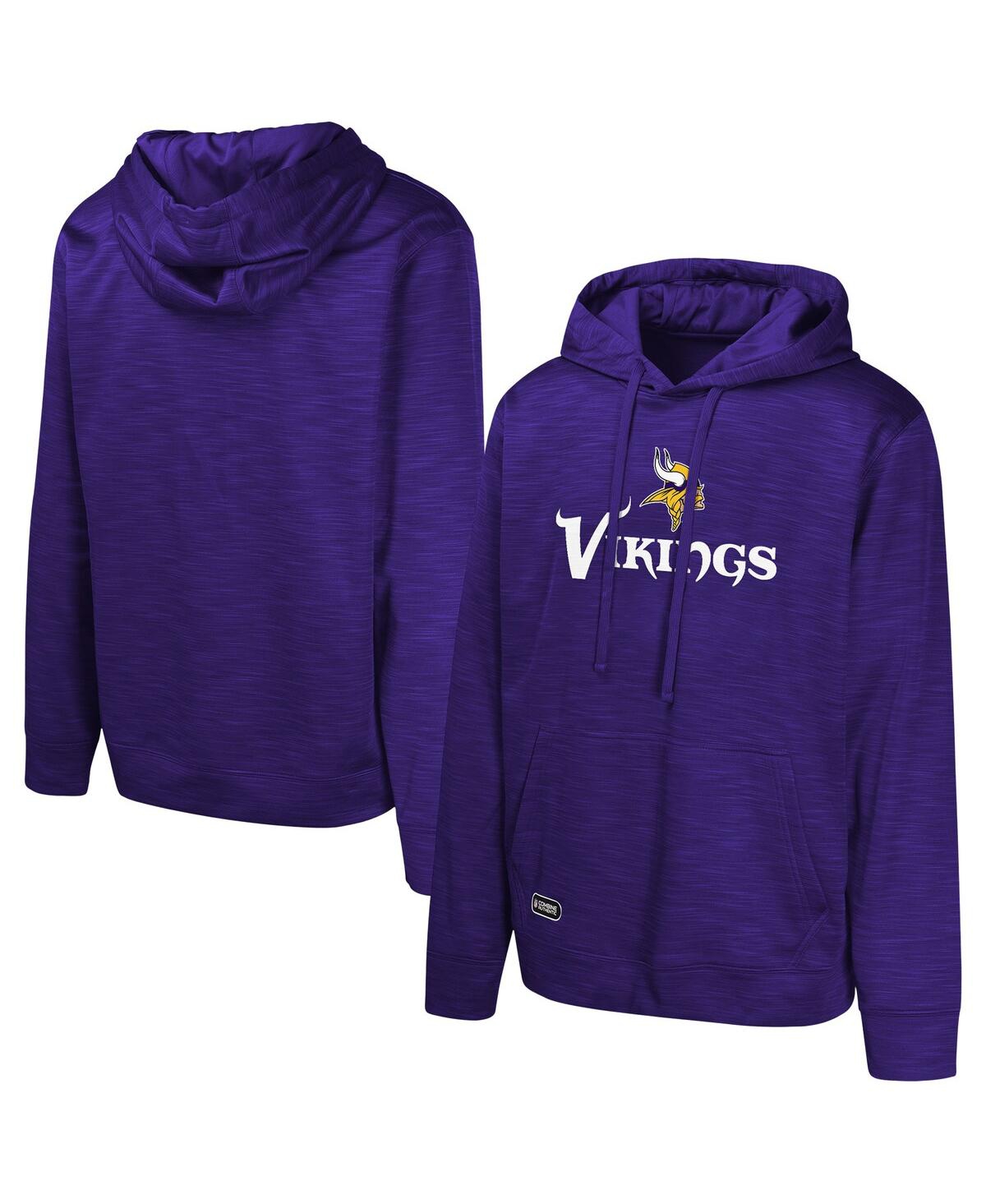 Men's Purple Minnesota Vikings Streak Fleece Pullover Hoodie - Purple