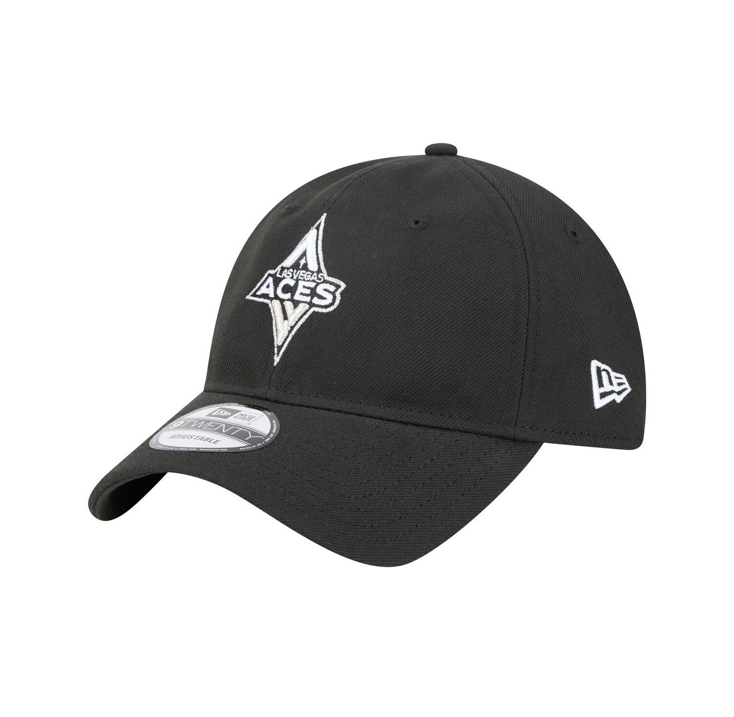 Men's and Women's Black Las Vegas Aces Core Logo 9TWENTY Adjustable Hat
