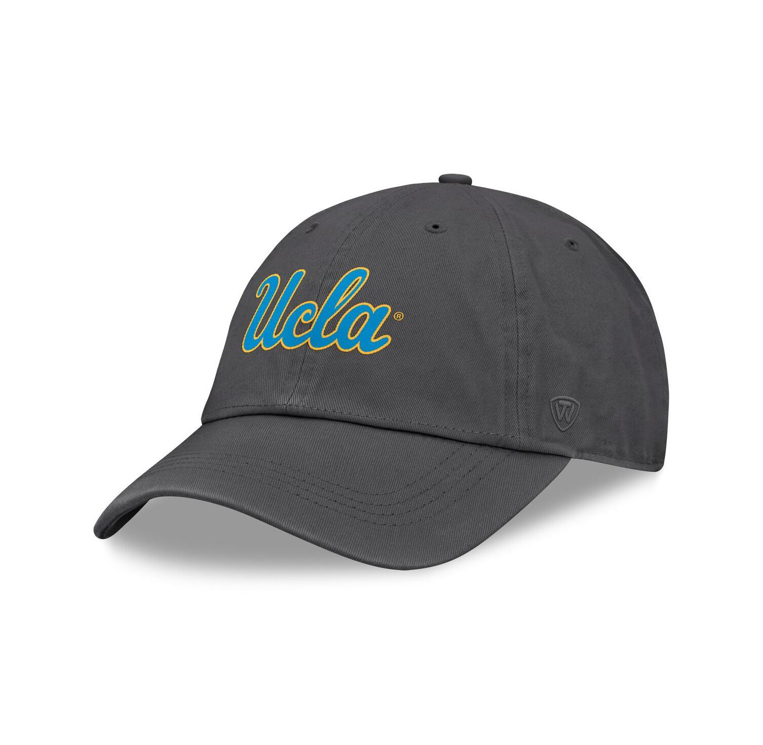 Men's Heather Charcoal UCLA Bruins Team Logo Washed Adjustable Hat