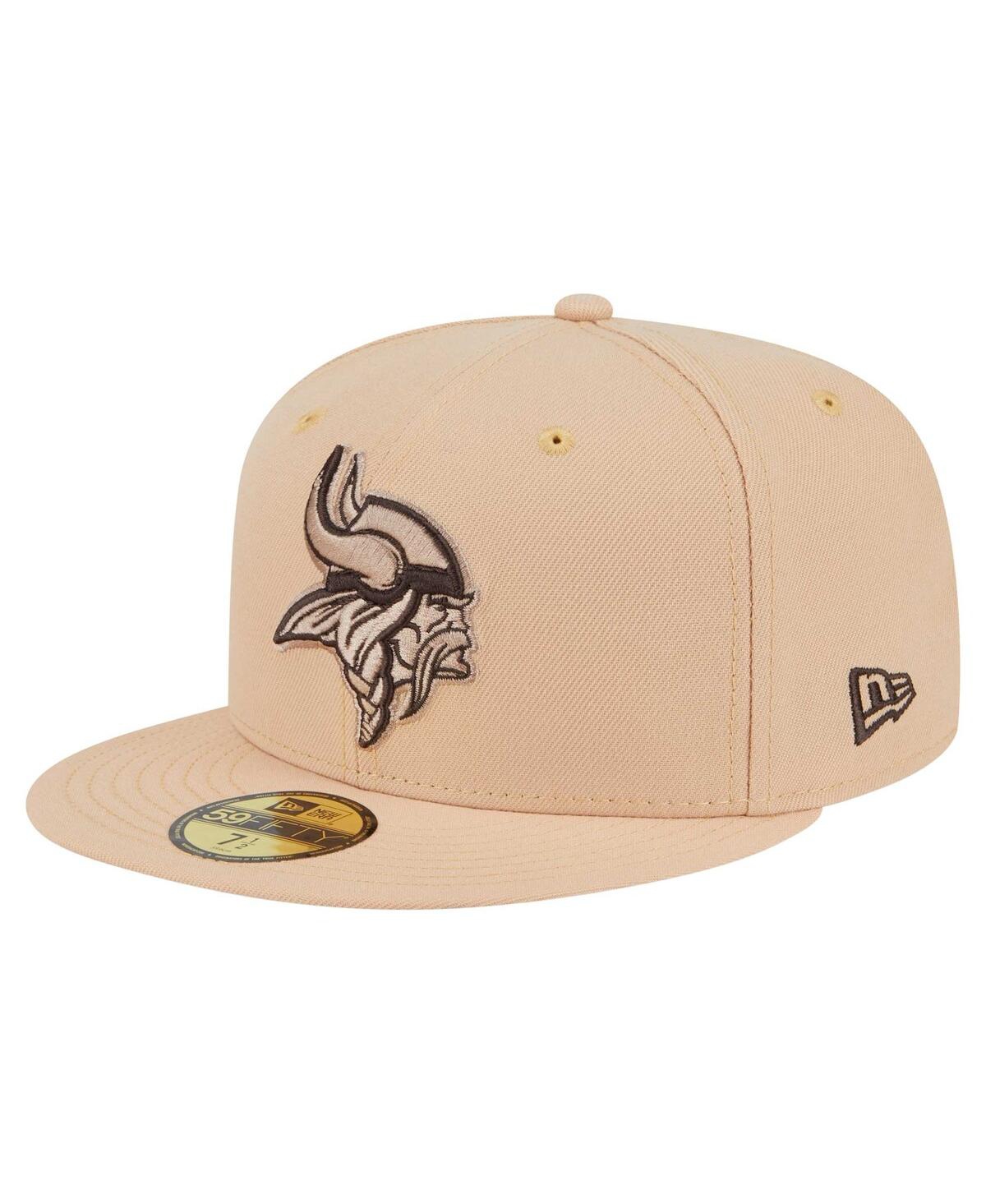 New Era Men's Tan Minnesota Vikings Candied Pecan 59FIFTY Fitted Hat