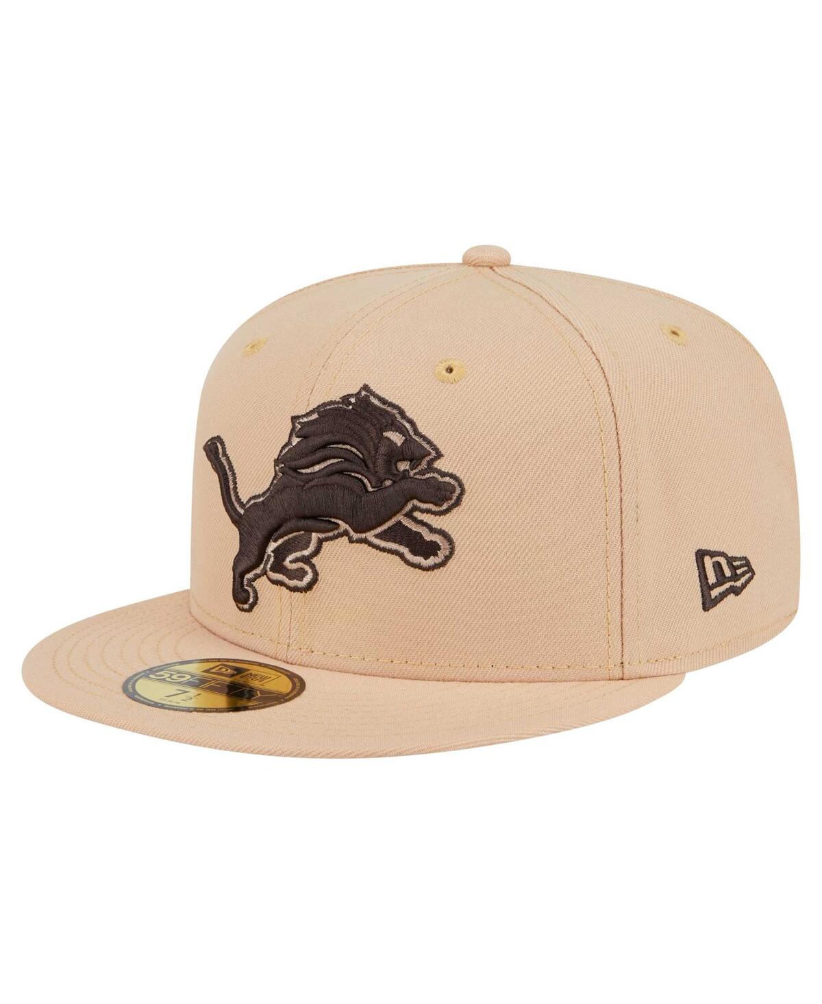 New Era Men's Tan Detroit Lions Candied Pecan 59FIFTY Fitted Hat
