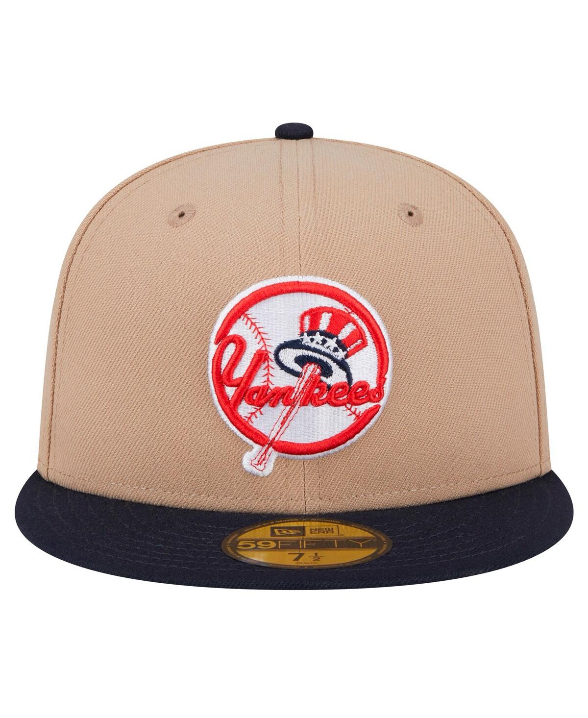 NEW ERA MEN'S KHAKI NEW YORK YANKEES 59FIFTY FITTED HAT 