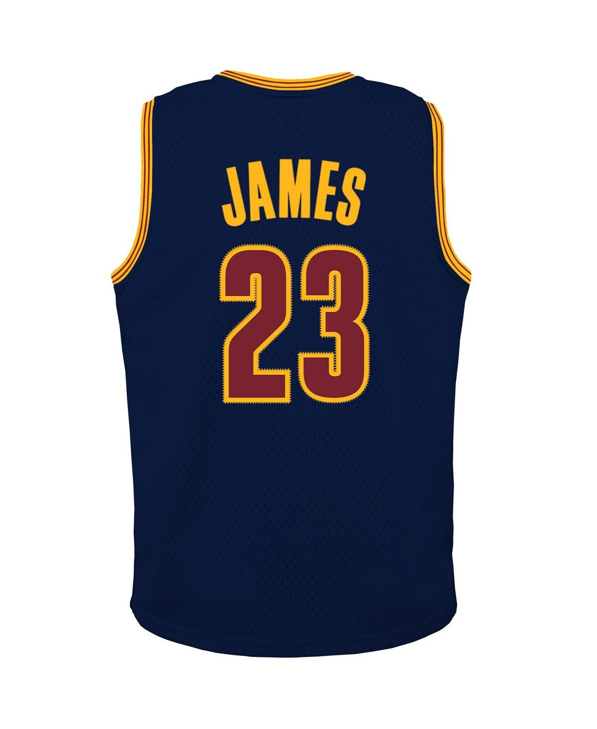 Mitchell & Ness Big Boys and Girls LeBron James Navy Cleveland Cavaliers 2008/09 Hardwood Classics Swingman Jersey