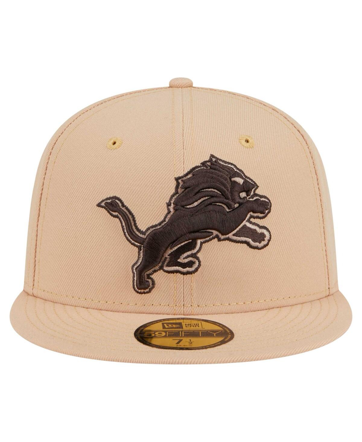 New Era Men's Tan Detroit Lions Candied Pecan 59FIFTY Fitted Hat