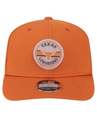 Men's Burnt Orange Texas Longhorns Patched 9SEVENTY Stretch-Snap Adjustable Hat
