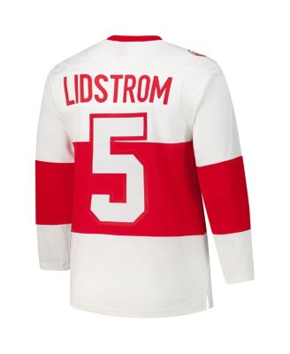 Men's Nicklas Lidstrom White Detroit Red Wings 2008-09 Power Play Jersey