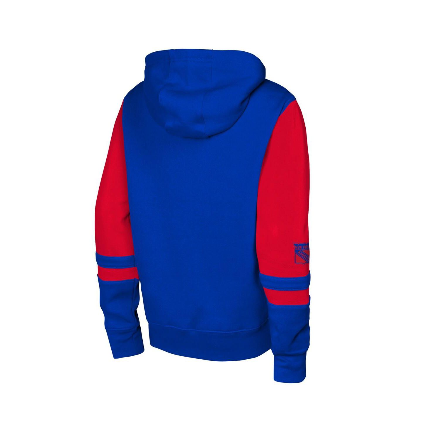 Детское худи Outerstuff Blue New York Rangers Face Off Full-Zip — фото 3