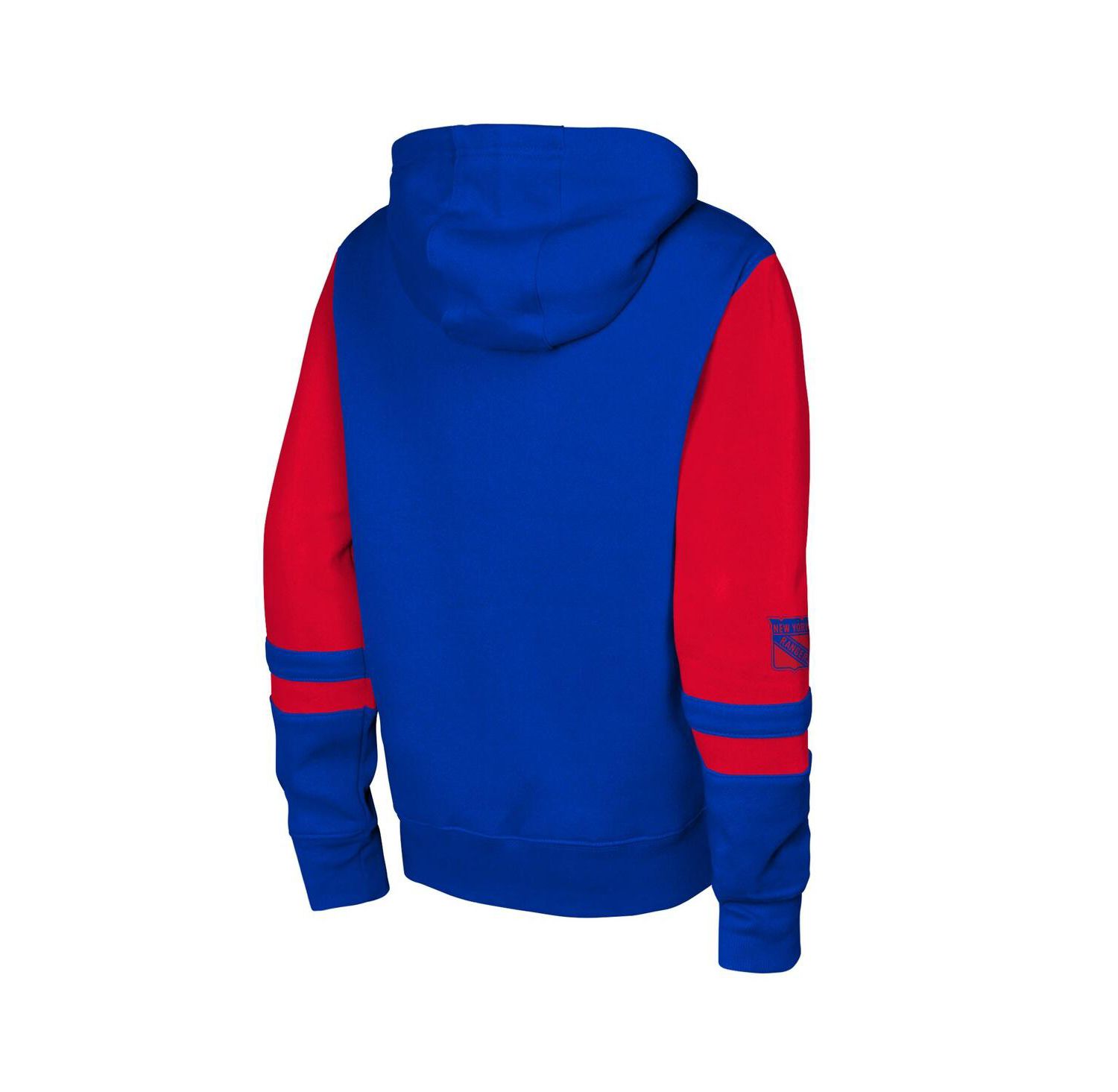 Big Boys and Girls Blue New York Rangers Face Off Full-Zip Hoodie