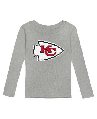 Preschool Heather Gray Kansas City Chiefs Long Sleeve T-Shirt and Pants Sleep Set