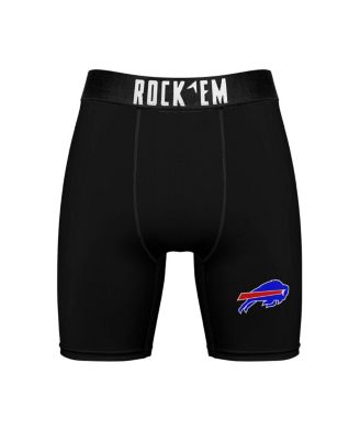 Men's Buffalo Bills Primary Crew Socks Boxer Briefs Combo Pack