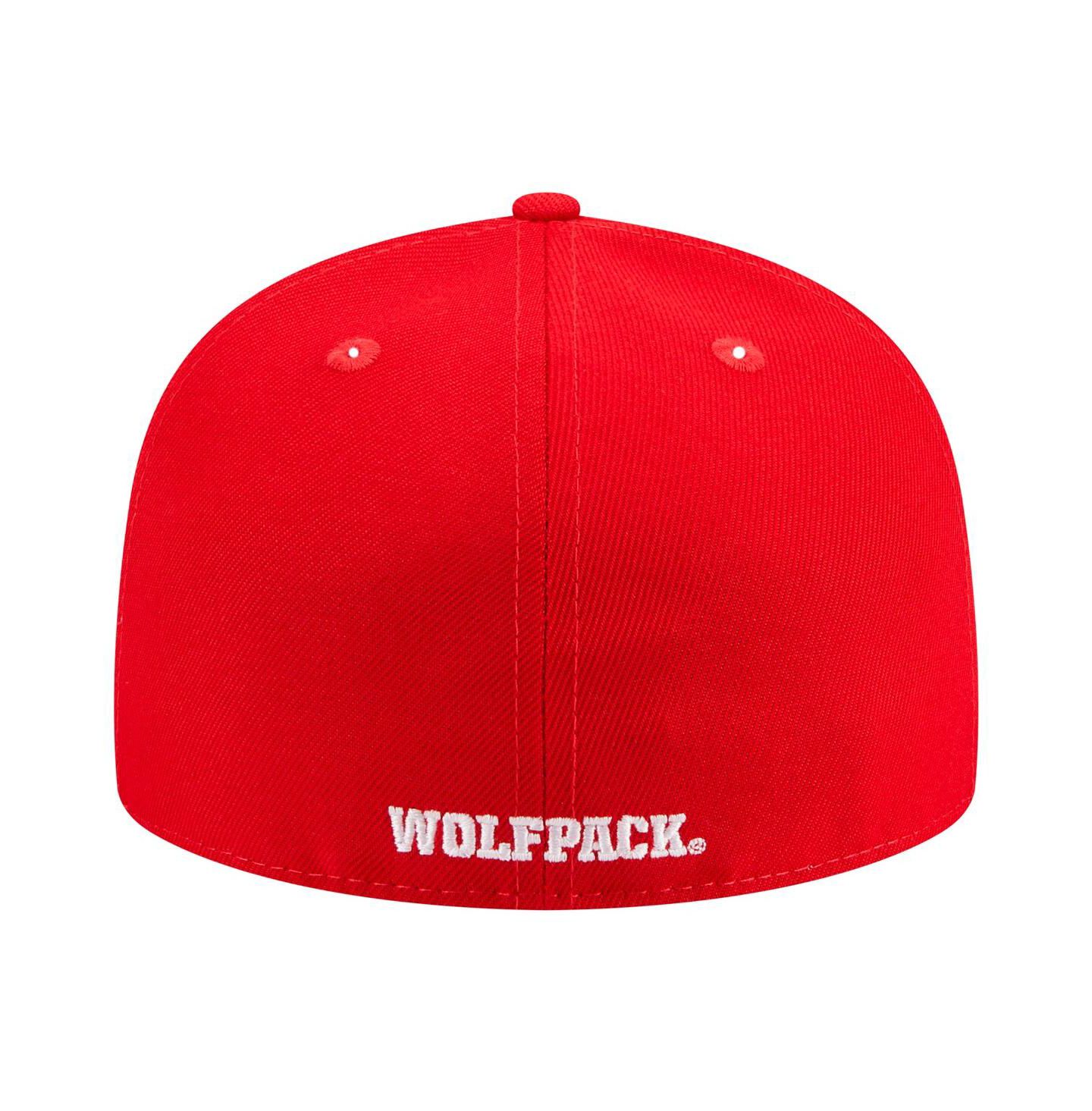 Мужская кепка New Era Red NC State Wolfpack 59FIFTY Fitted Hat — фото 2