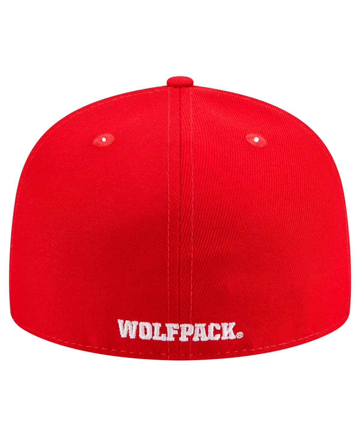 NEW ERA MEN'S RED NC STATE WOLFPACK 59FIFTY FITTED HAT